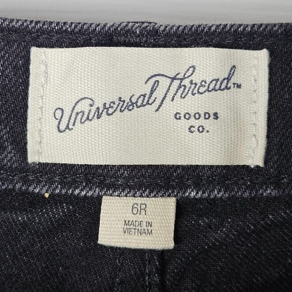 Universal Thread Mid Rise 90s Baggy Embellished Jeans Womens 6R Jeweled Wide - Picture 9 of 10